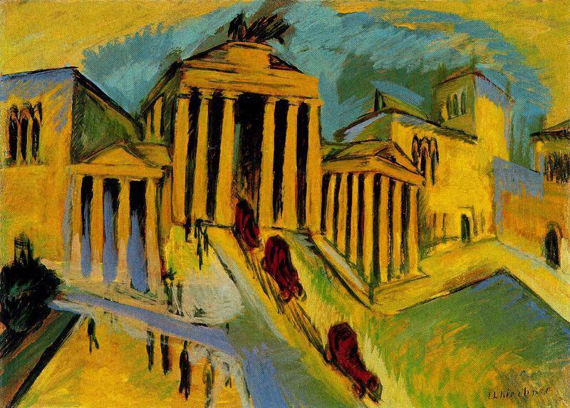 Ernst Ludwig Kirchner Brandenburger Tor Sweden oil painting art